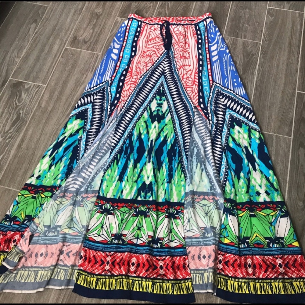 Multicolored maxi skirt